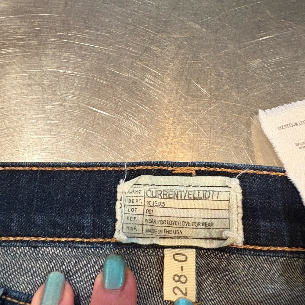 Current/Elliott Blue Classic Denim Jeans